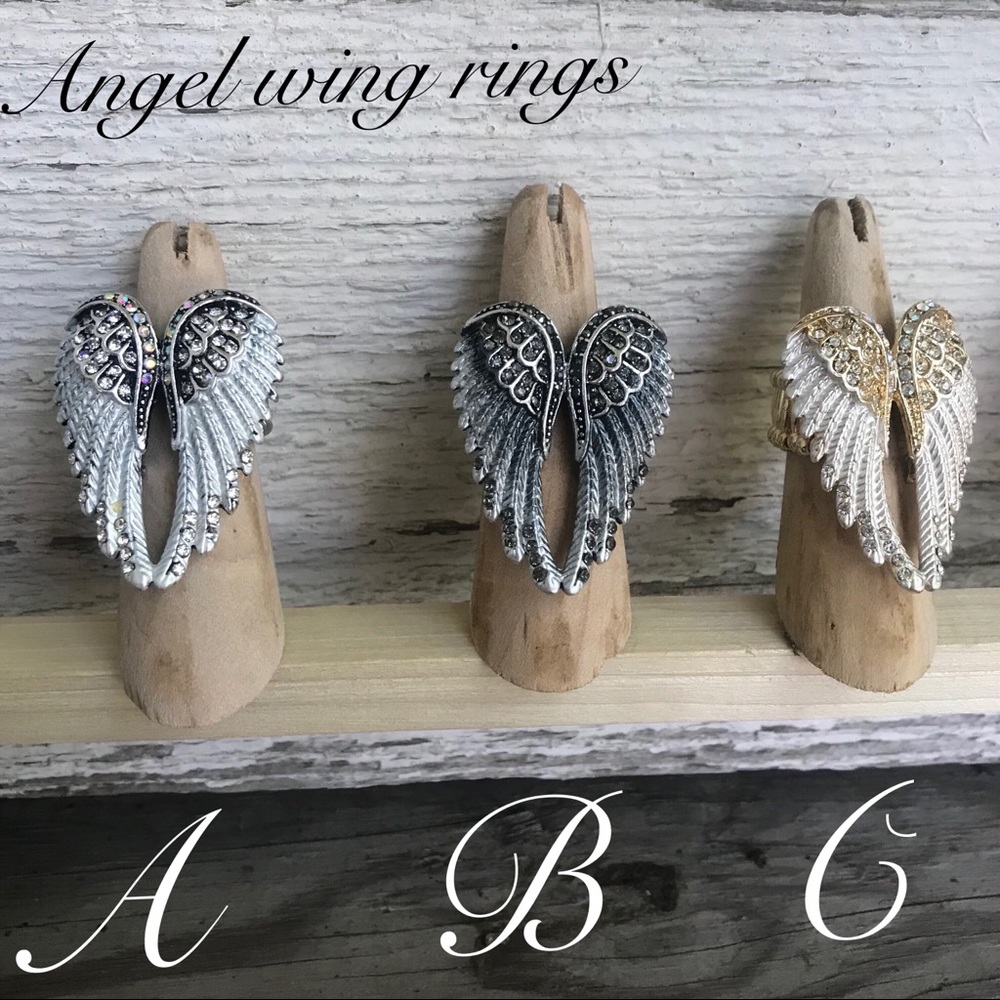 Angel wings stretch rings 3 ring set (a,b,c)